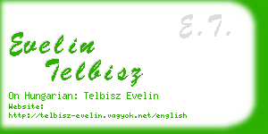 evelin telbisz business card